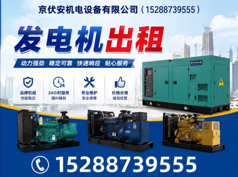 眉山柴油发电机组出租展示图