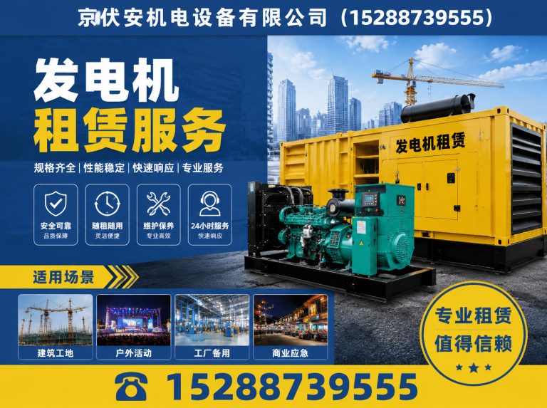 眉山发电机租赁展示图